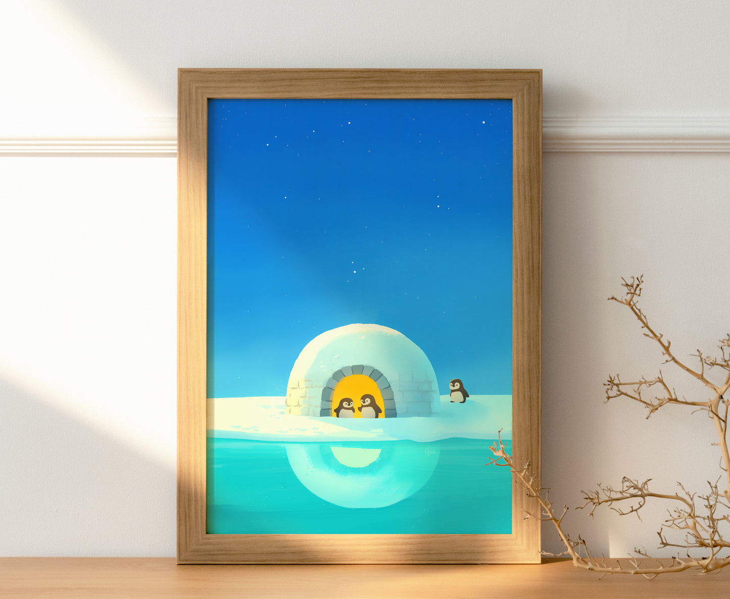 Welcome to the Penguin Igloo Poster