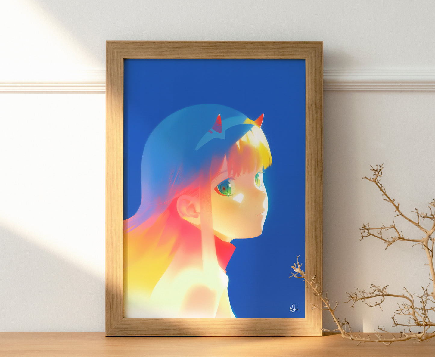 Zero Two’s Gaze of Strength Posters