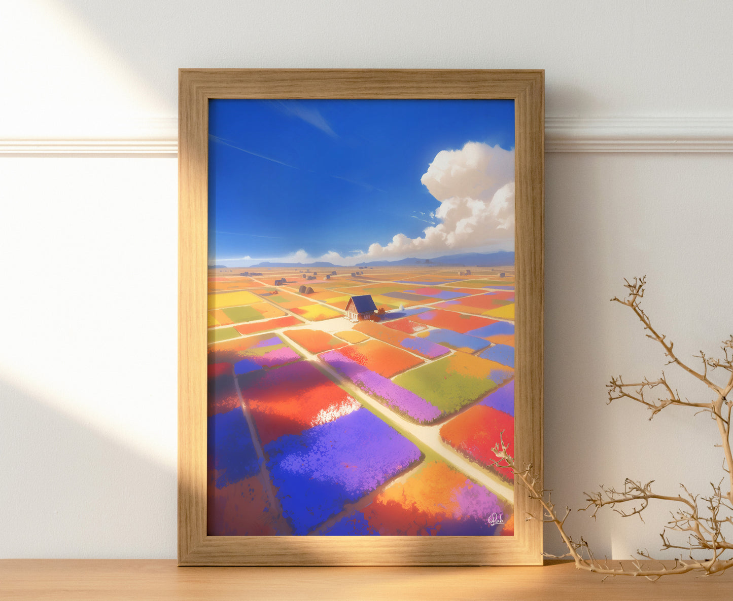 Cozy Grassland Home Posters