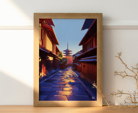 Sunset Over Kyoto’s Soul Posters