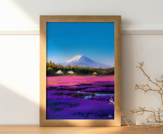 Mt.Fuji Lavender Dreams Posters