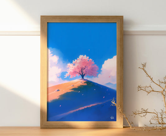 A Canopy of Cherry Blossoms Poster