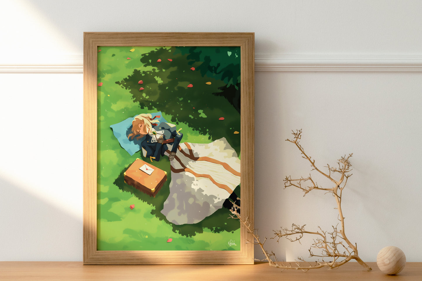 Violet in a Garden, Violet Evergarden Poster