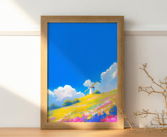 Windmill in the Breeze Posters