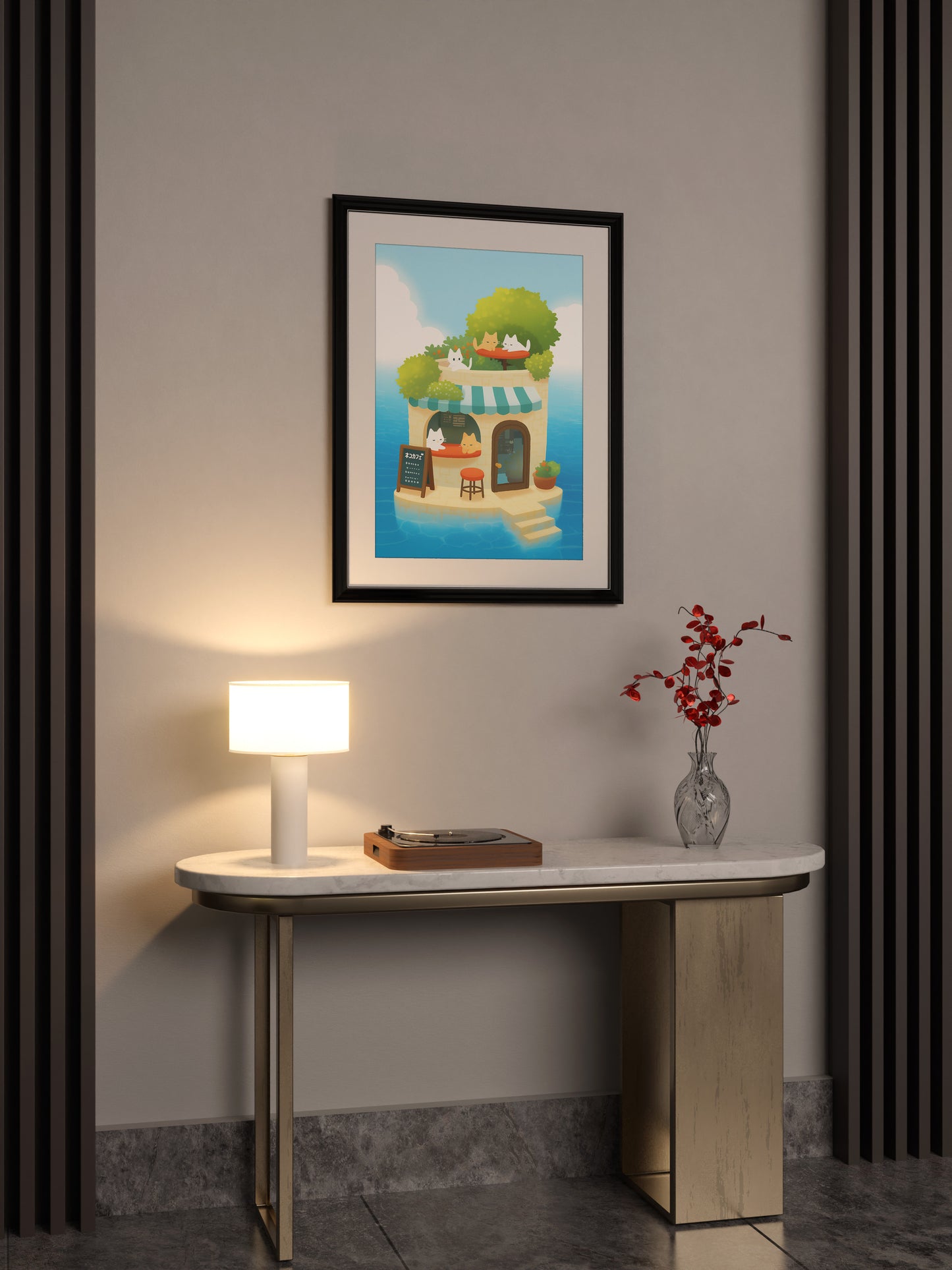 Meow Cafe Island Poster