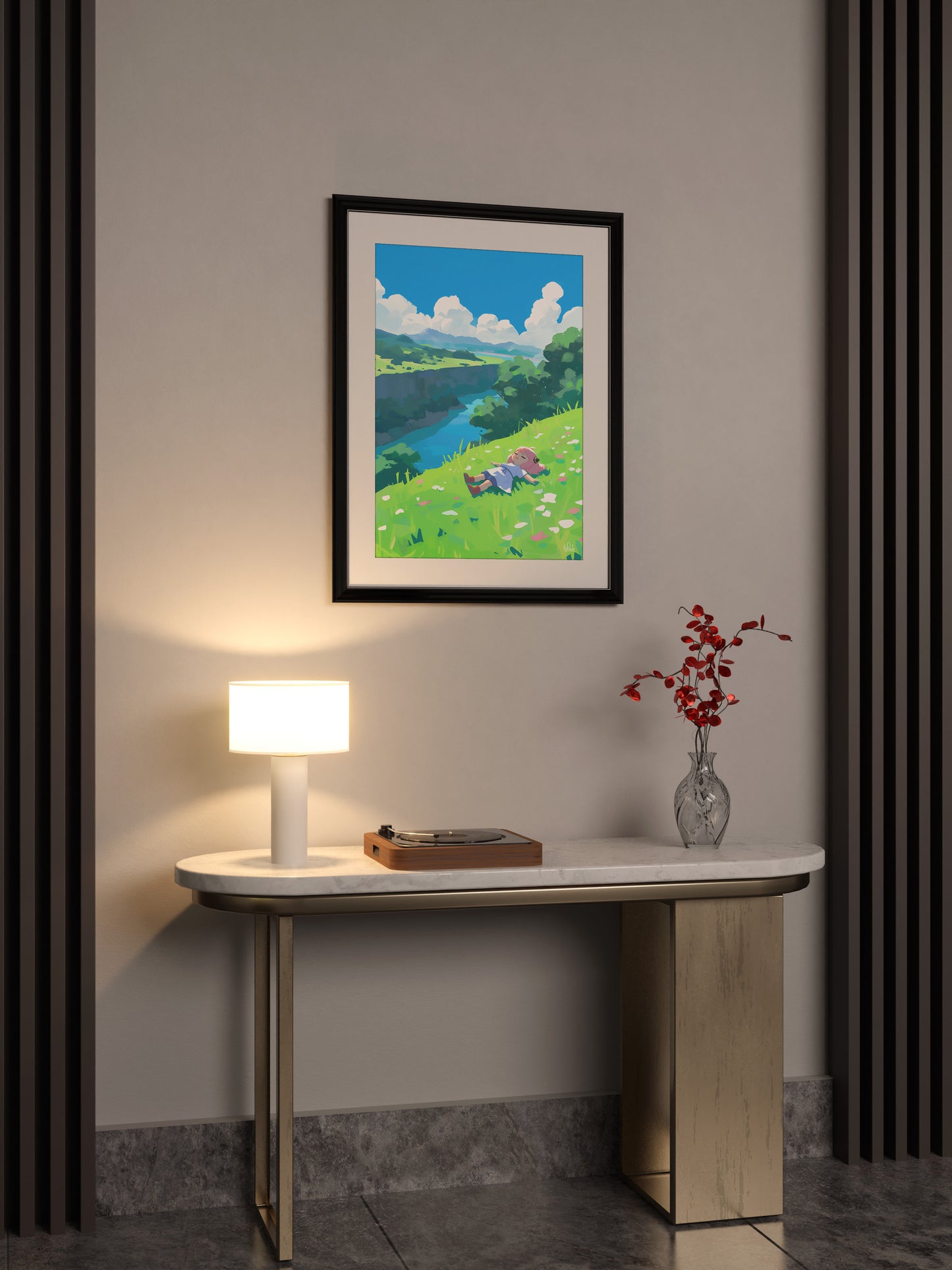 Grassland Slumber of Anya Posters