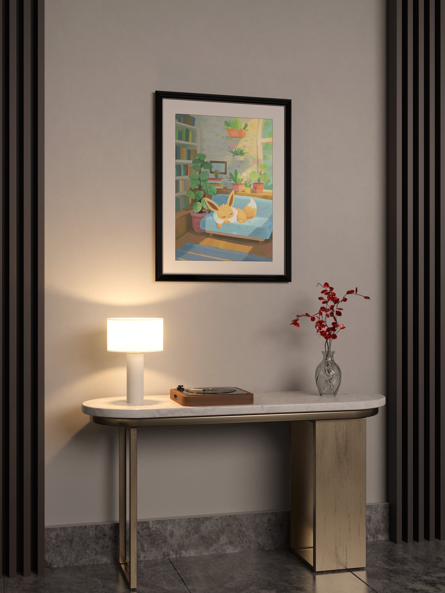 Eevee and the Golden Afternoon Nap Posters