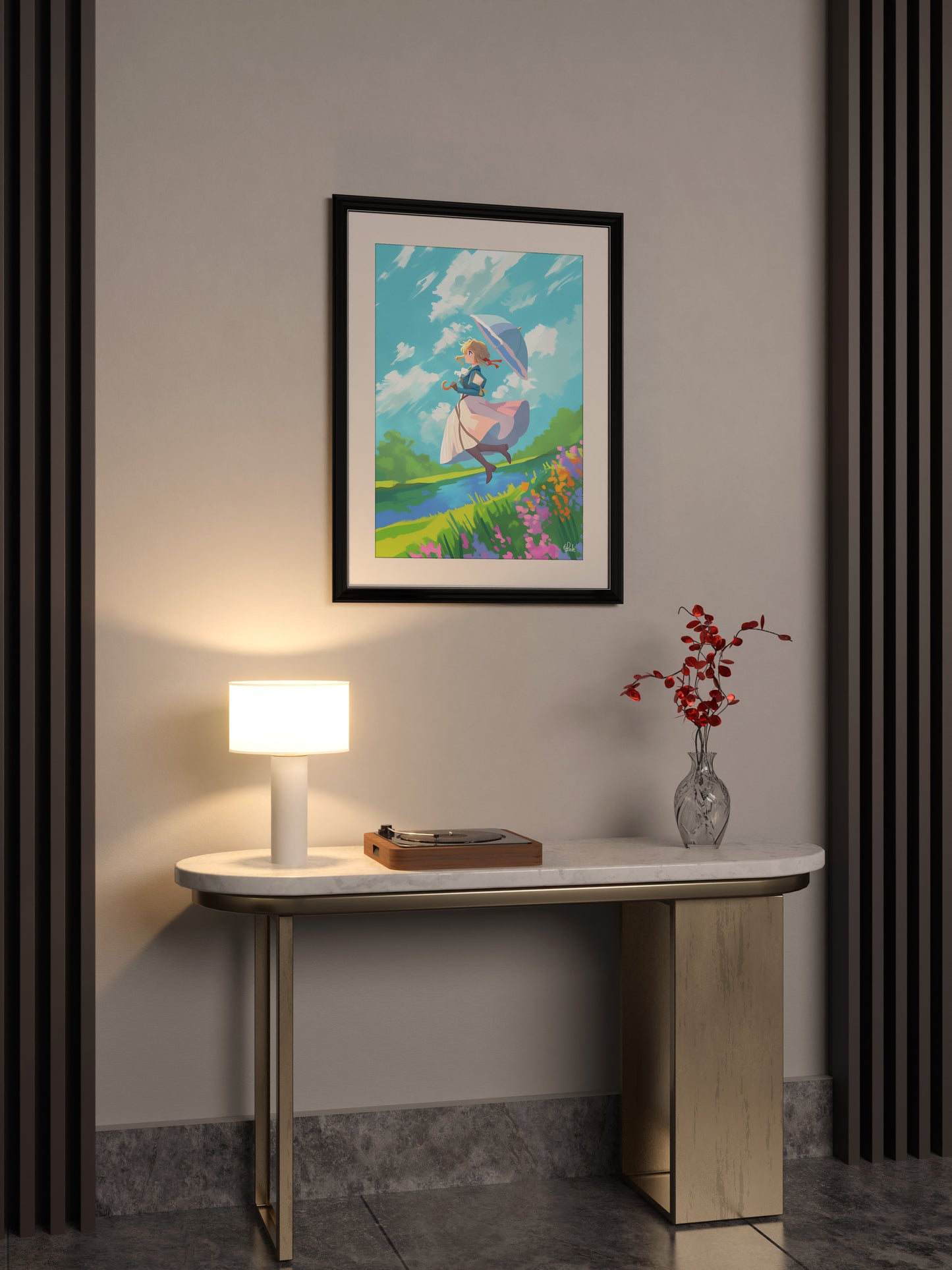 Violet's Lake Scene Posters
