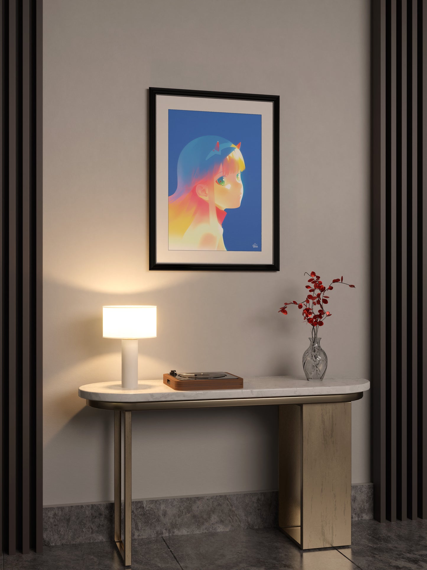 Zero Two’s Gaze of Strength Posters