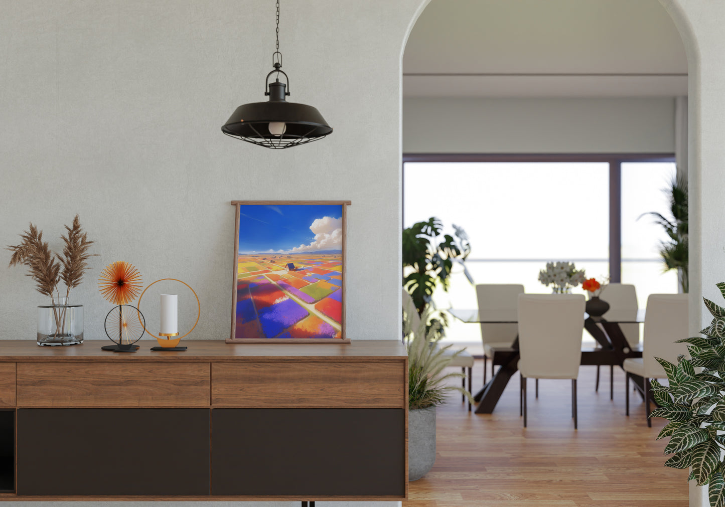 Cozy Grassland Home Posters