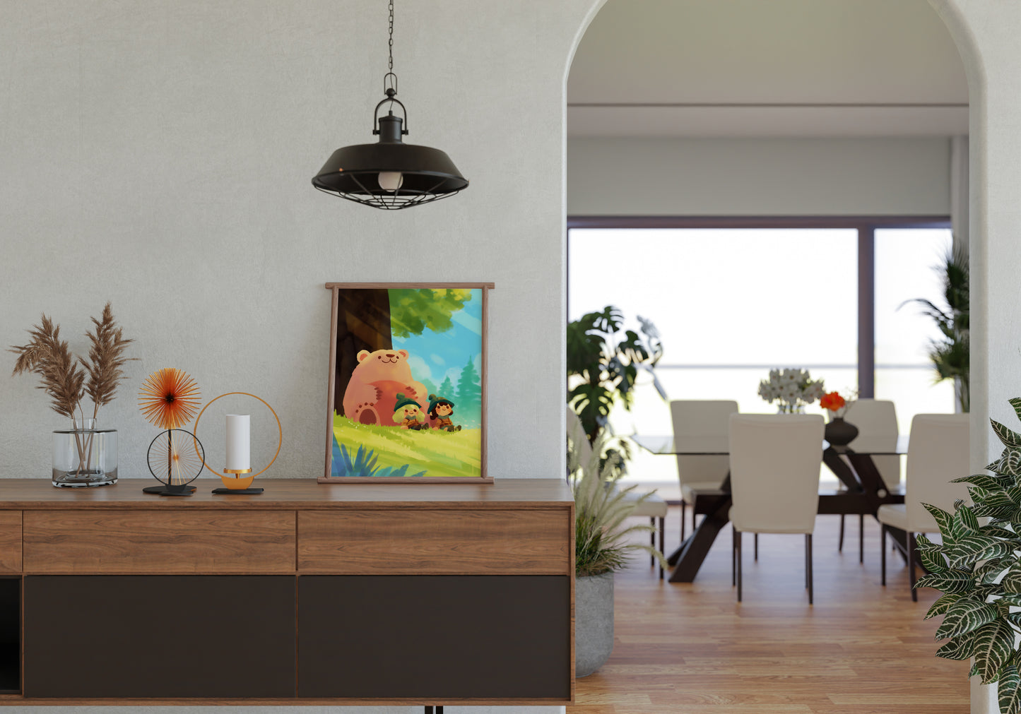A Breath of Peace with Our Guardian Bear Posters