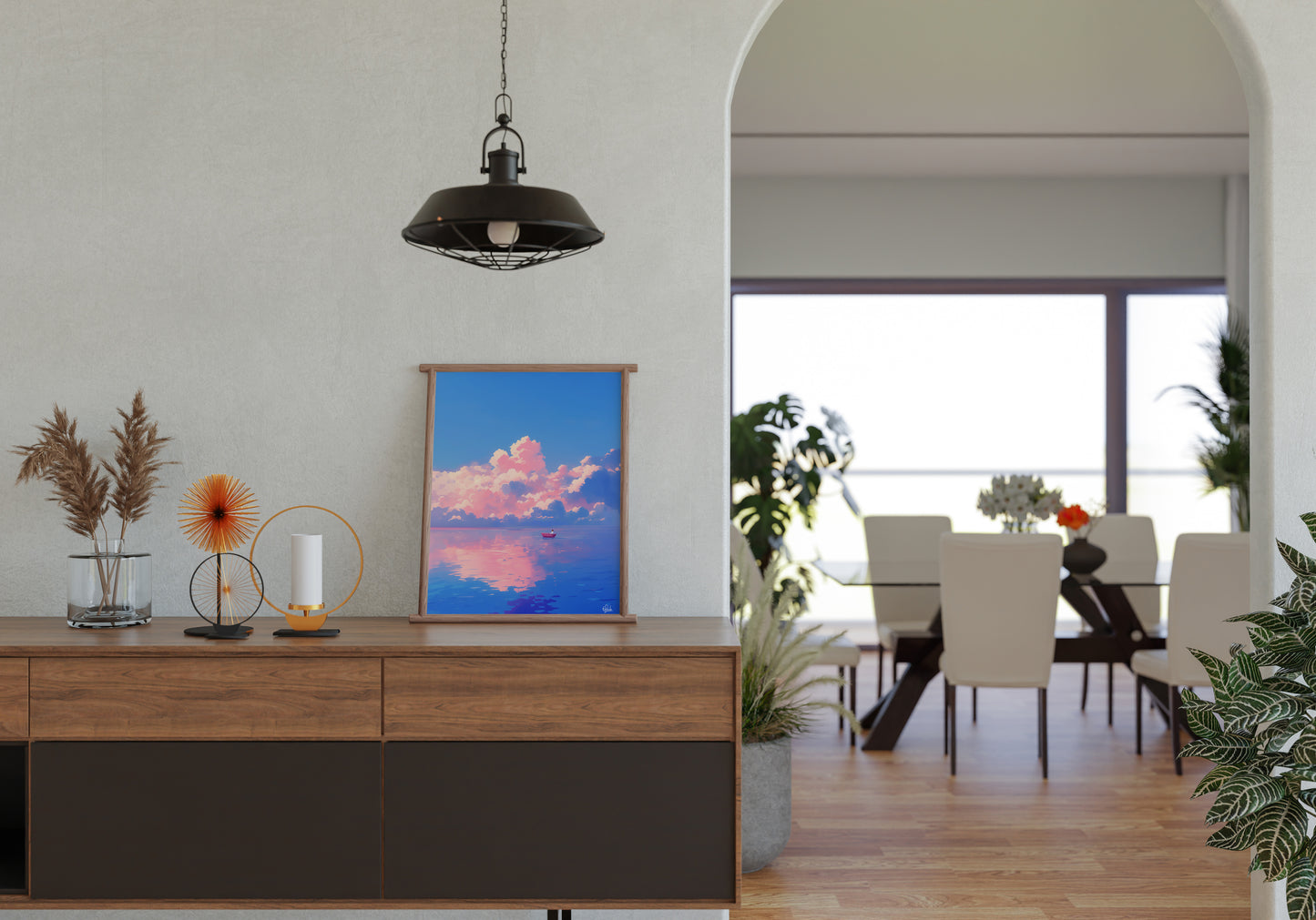 Drifting with Pink Clouds Posters