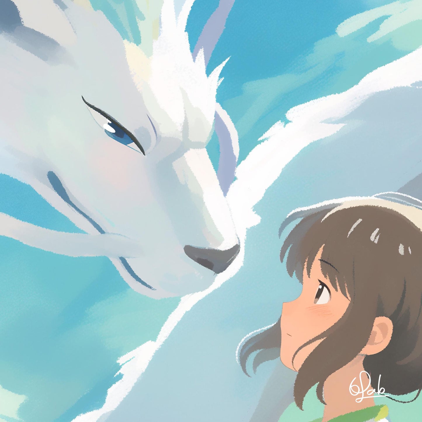 Chihiro & Haku Canvas Spirited Away