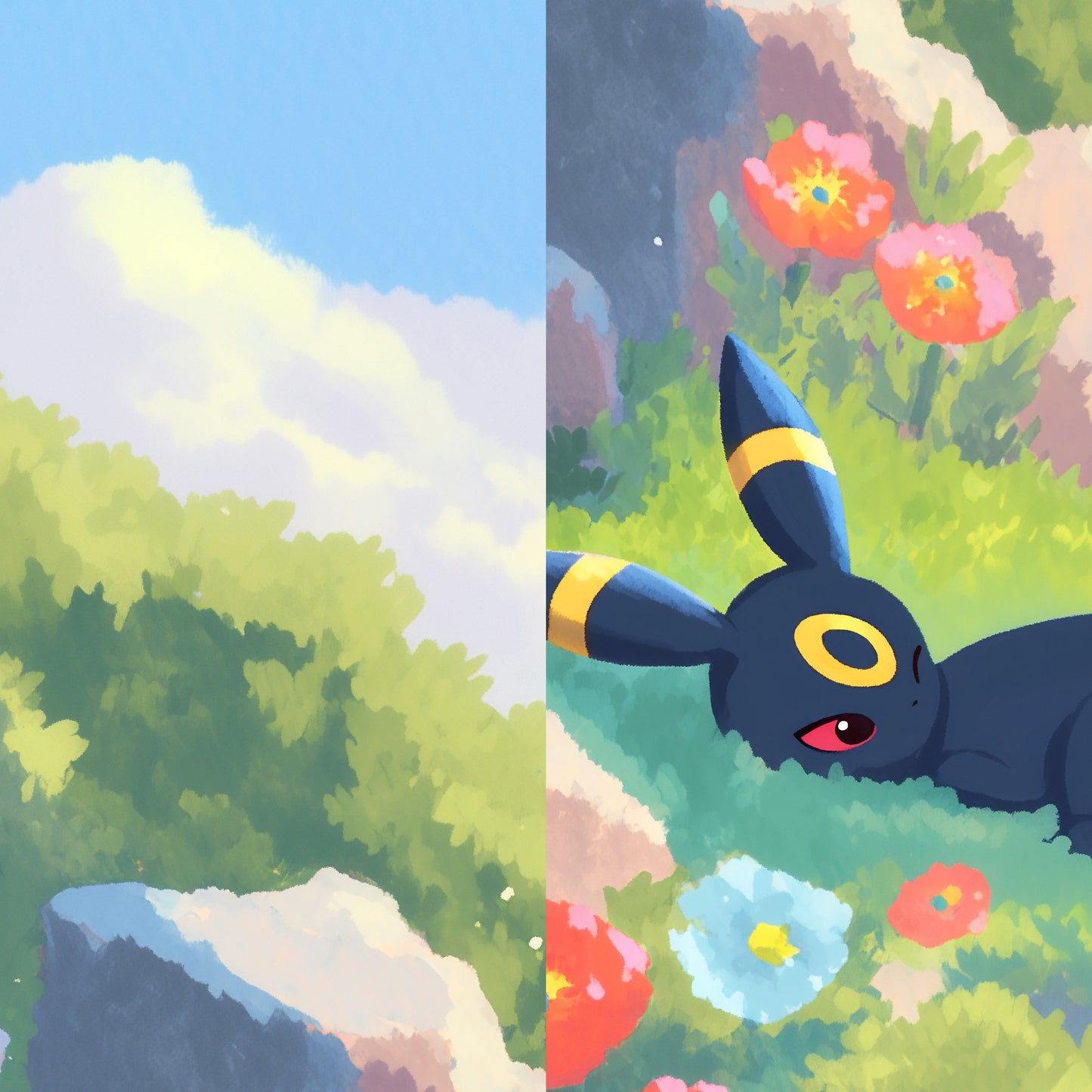 The Sunny Side of Umbreon Posters