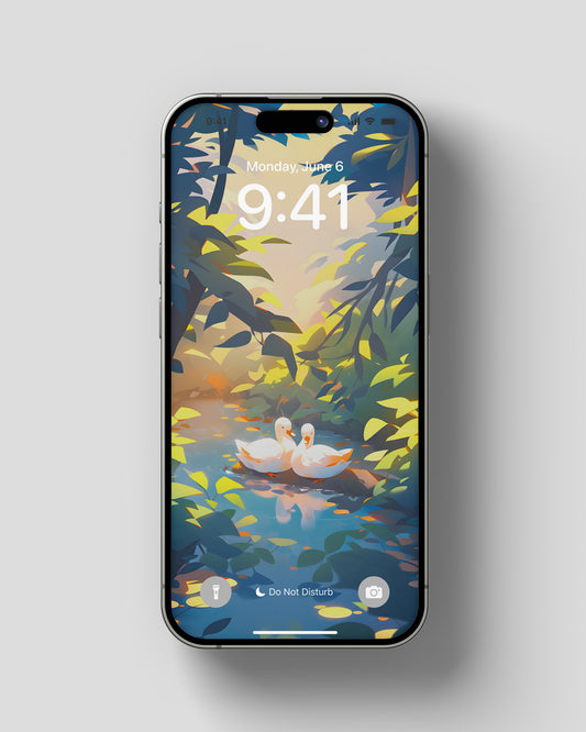 Phone Wallpaper Duck Couple