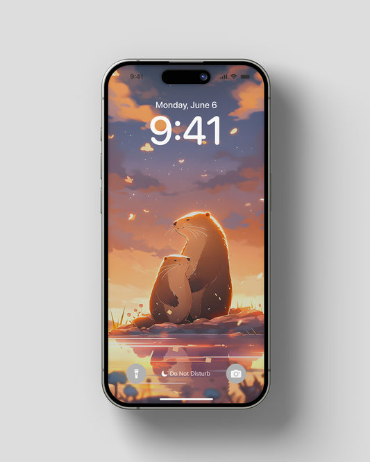 Phone Wallpaper Sunset Groundhog