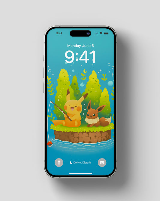 Phone Wallpaper Pika Fishing