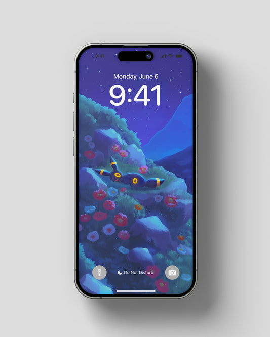 Phone Wallpaper The Starry Side of Umbreon